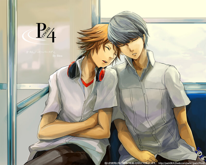 Persona 4 characters resting