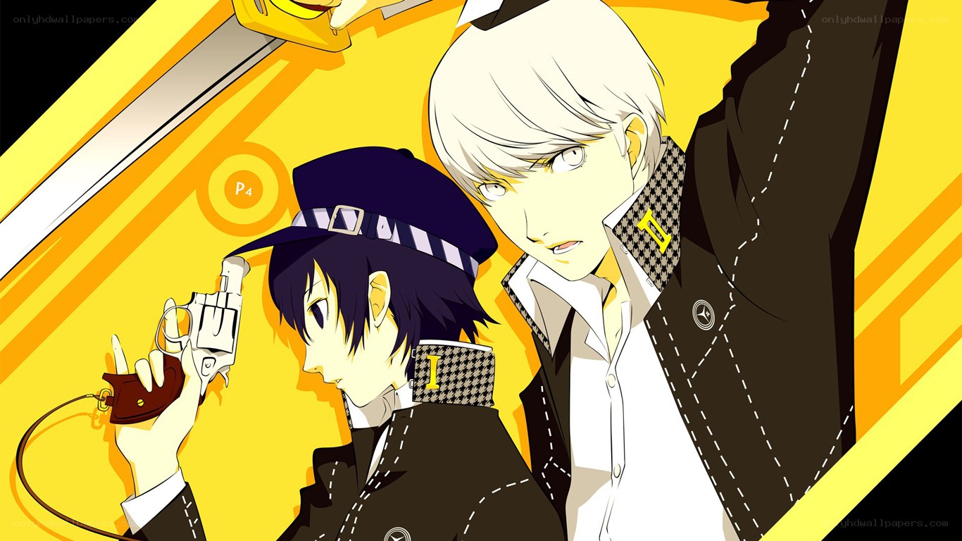 Persona 4 characters with gun
