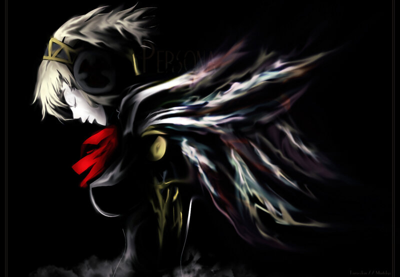 Persona character with flowing hair