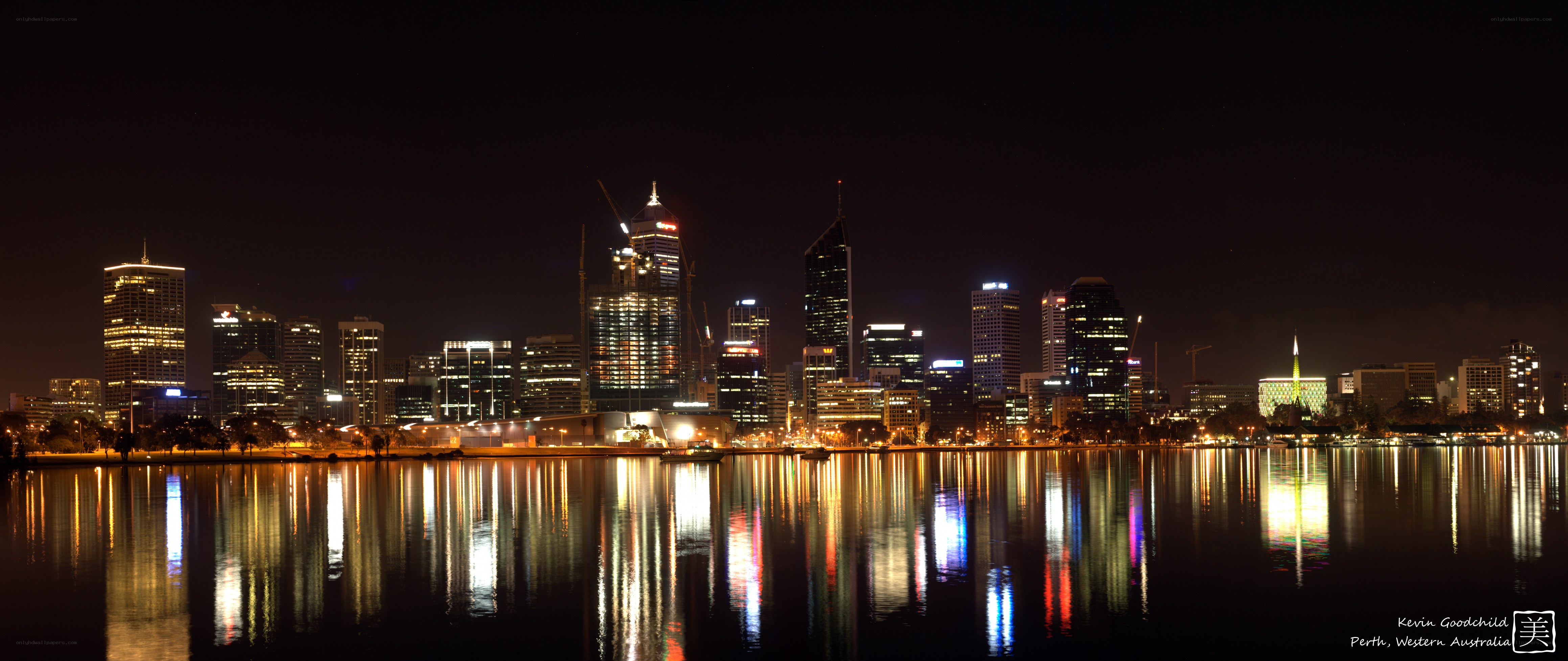 Perth skyline at night