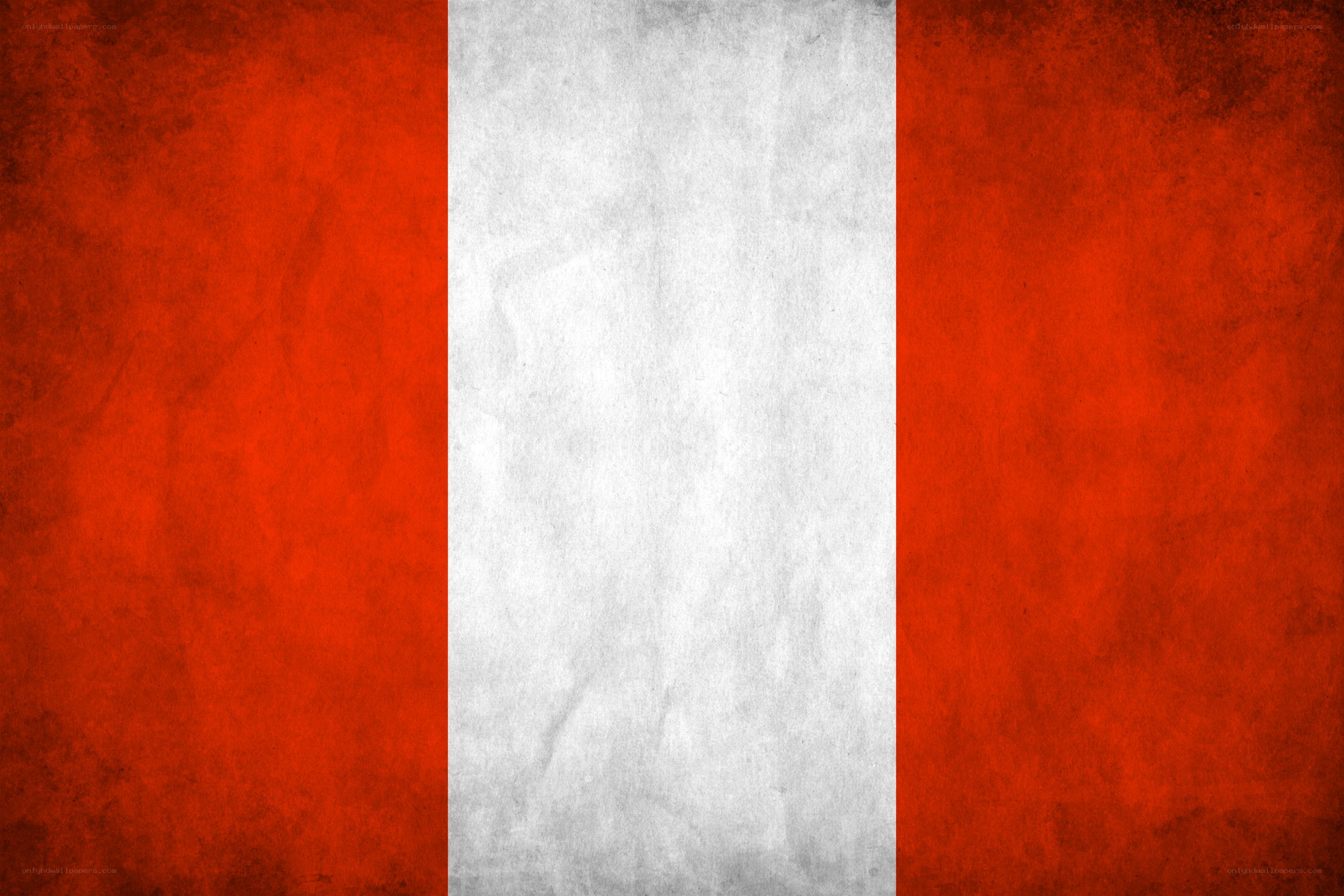 Peru flag with grunge texture