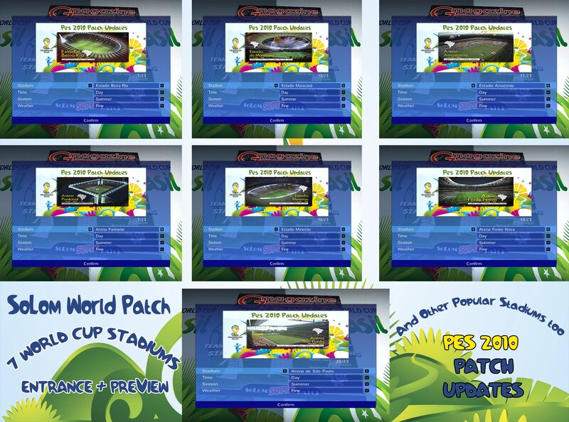 PES 2010 Stadium Menu