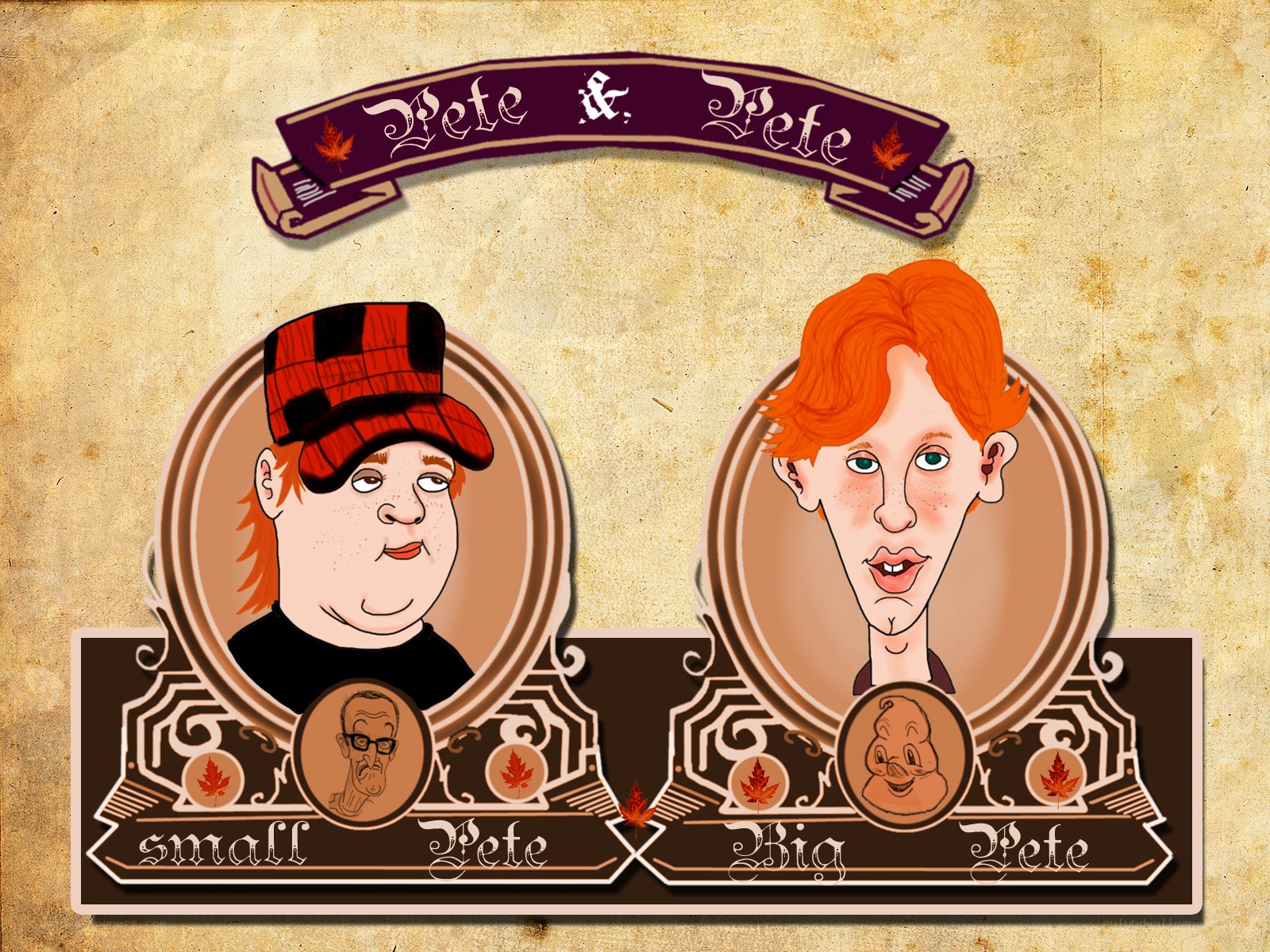 Pete and Pete caricatures