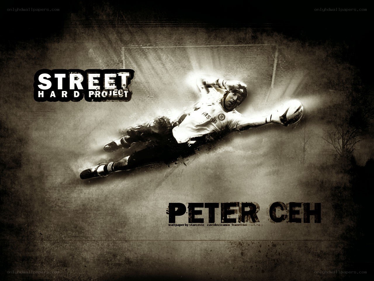 Peter Cech in action