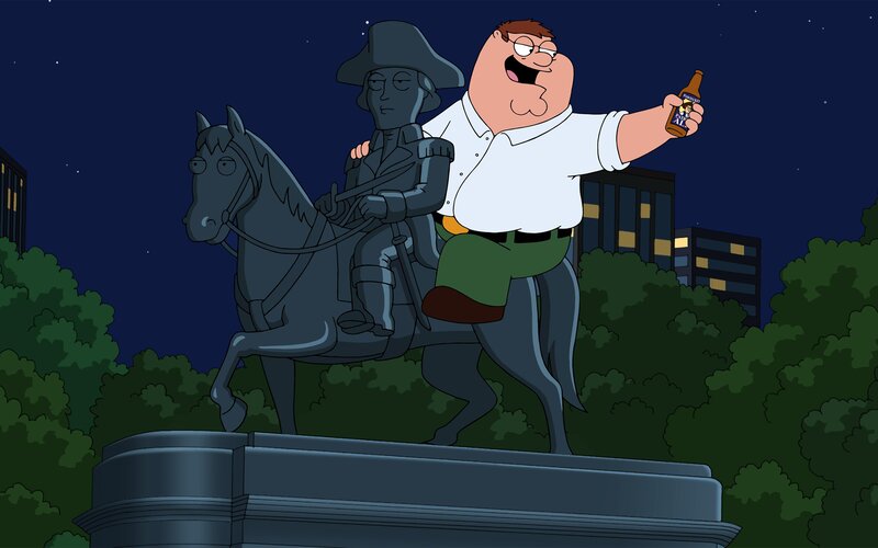 Peter Griffin on Statue
