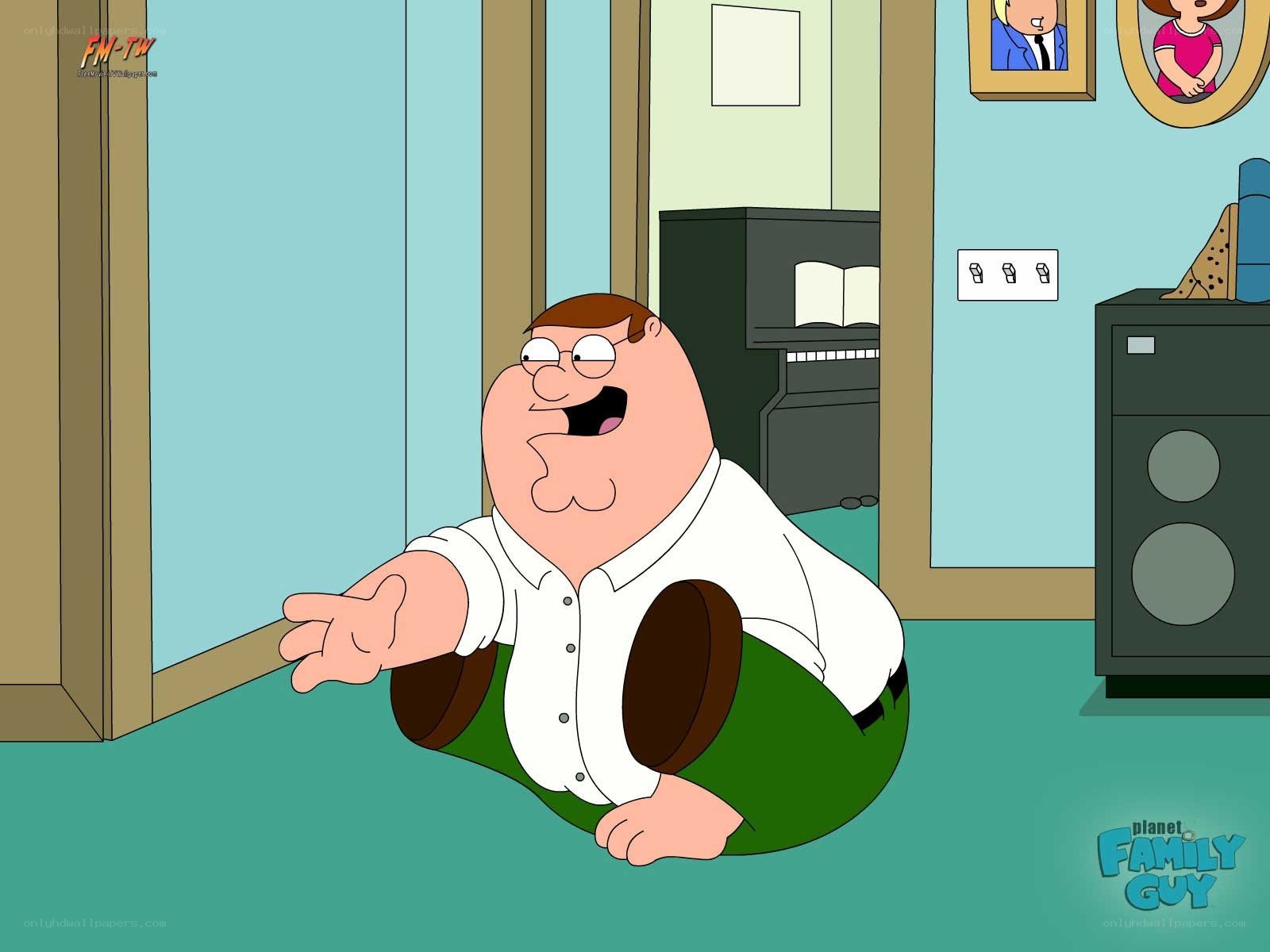 Peter Griffin on the floor