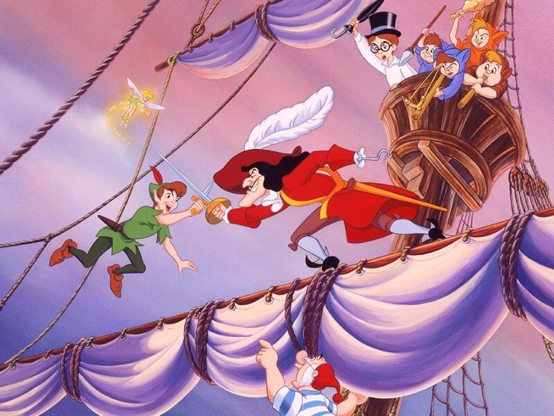 Peter Pan and Captain Hook