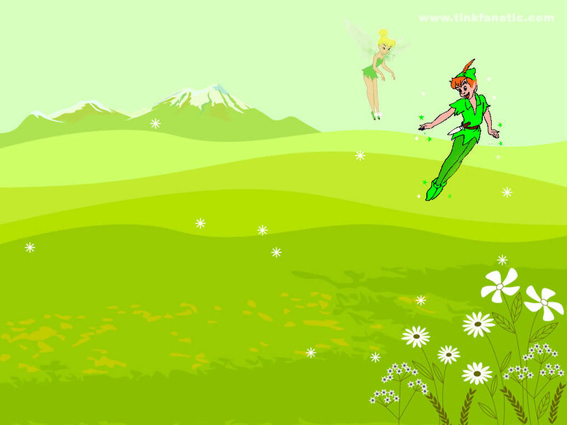 Peter Pan and Tinker Bell — Green