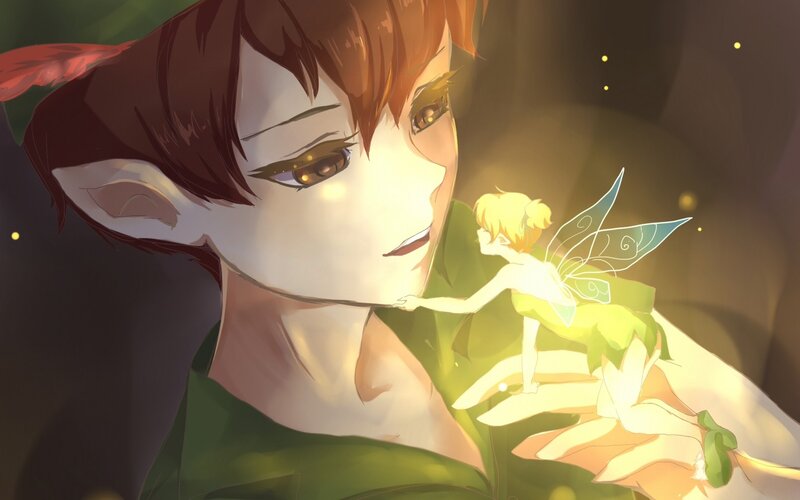 Peter Pan and Tinker Bell