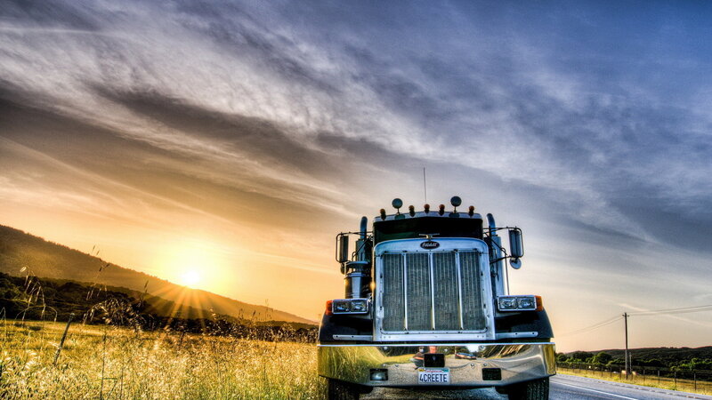 Peterbilt Truck on Road