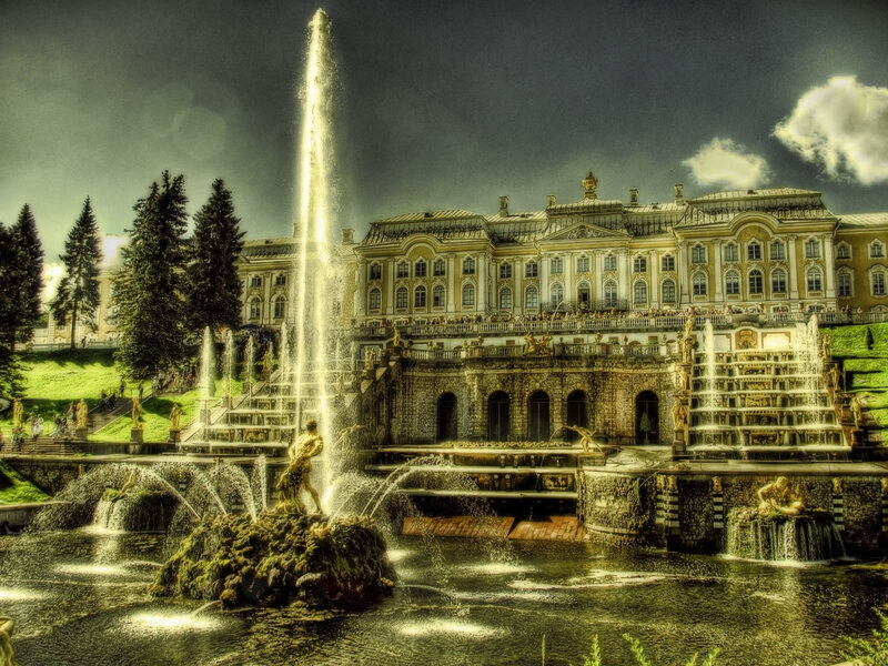 Peterhof Palace fountain