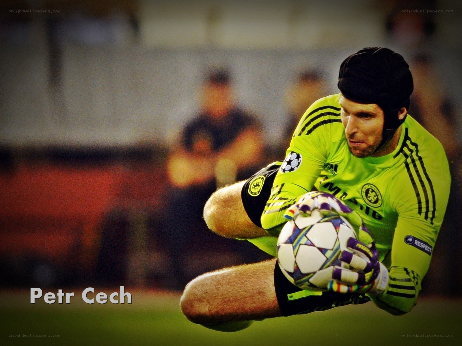 Petr Cech saves ball