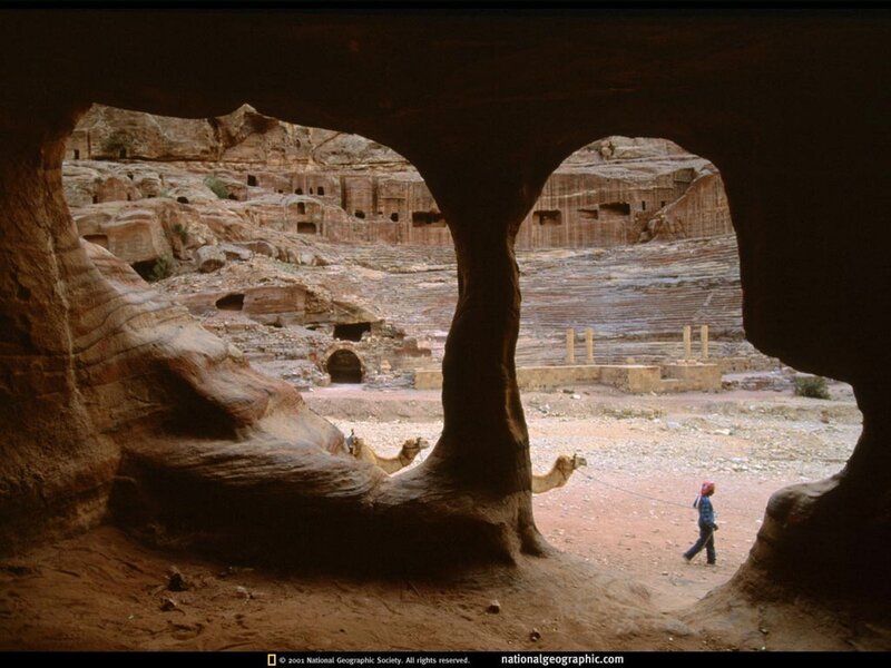Petra ancient city view