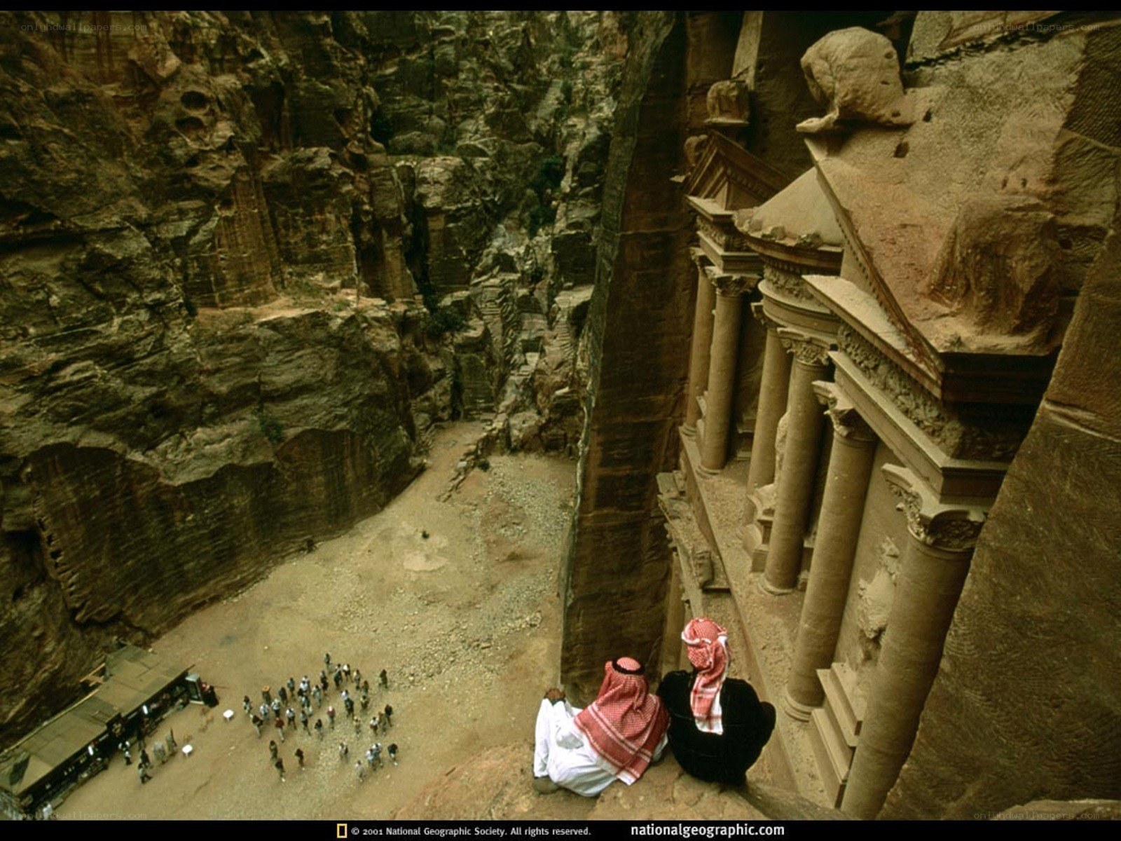 Petra's Treasury from above