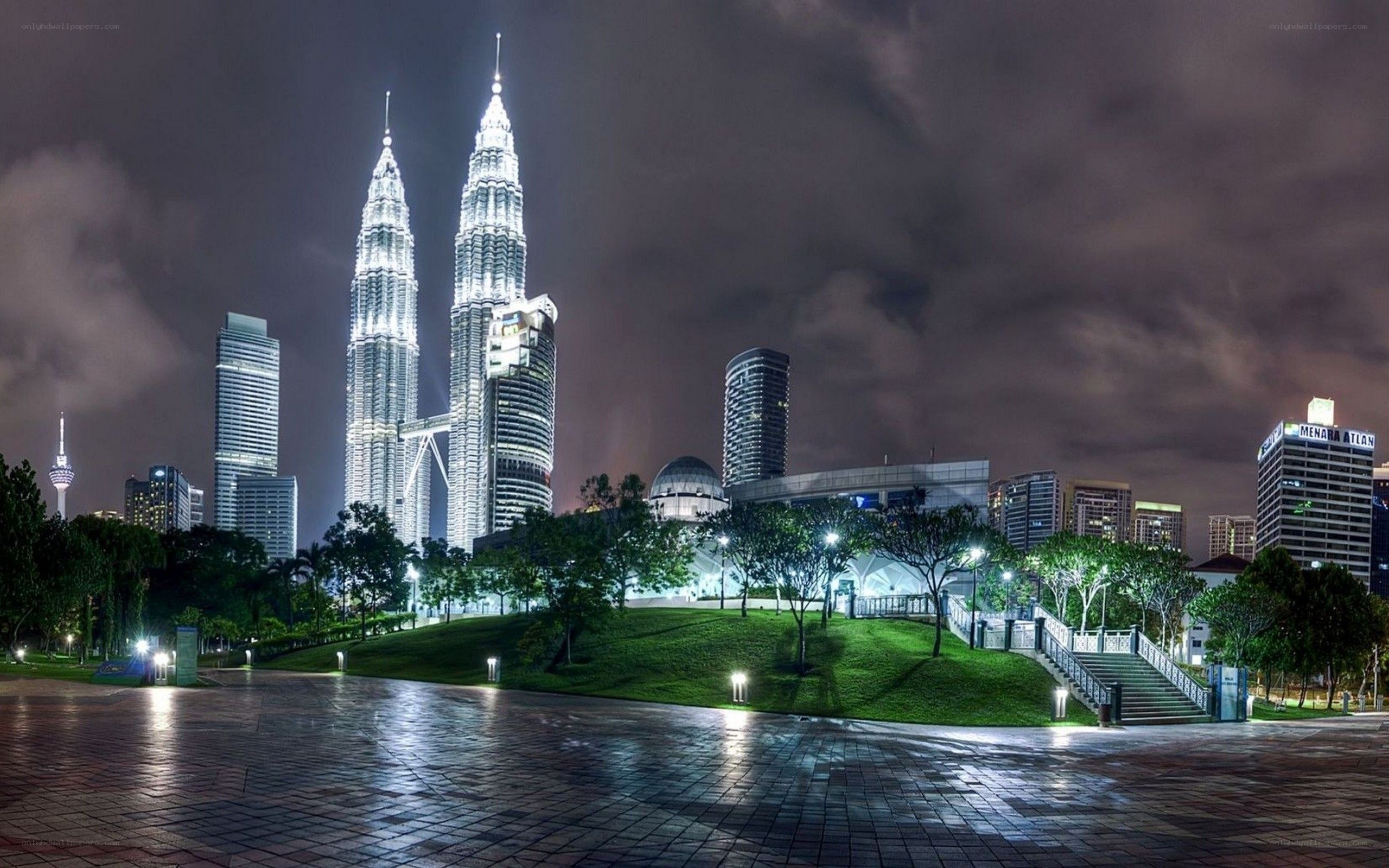 Petronas Towers at night