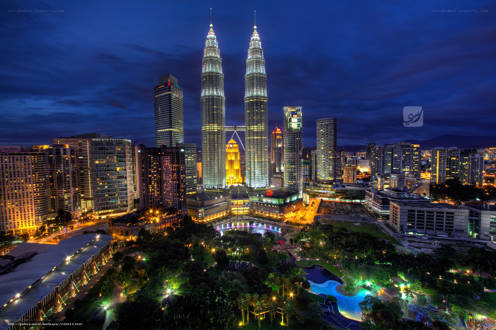 Petronas Towers at night