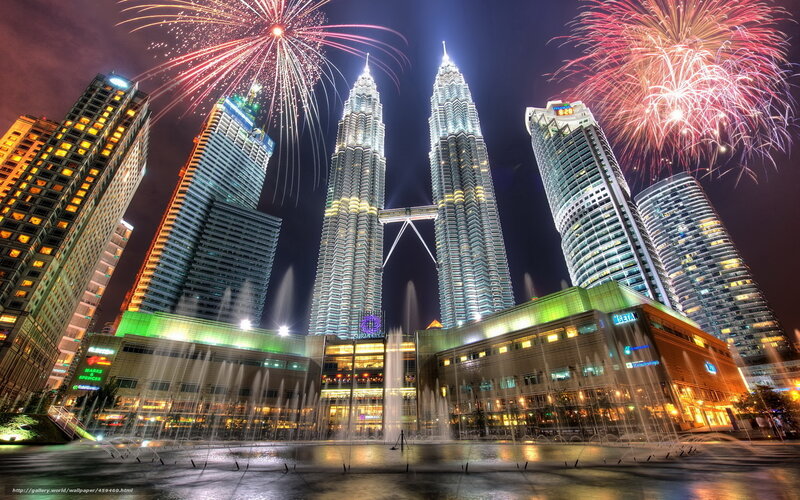 Petronas Towers at night