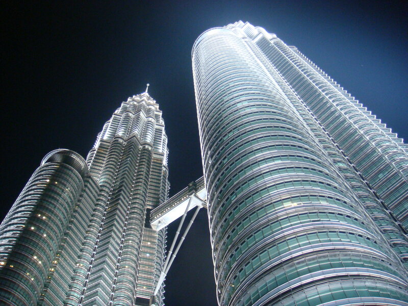Petronas Twin Towers at night
