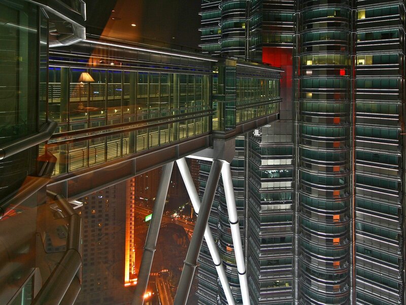 Petronas Twin Towers at night
