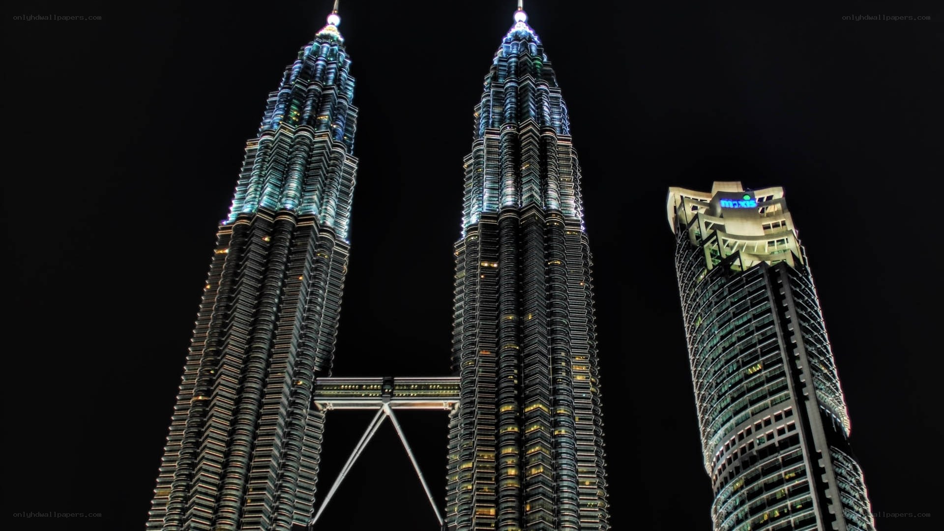 Petronas Twin Towers at night