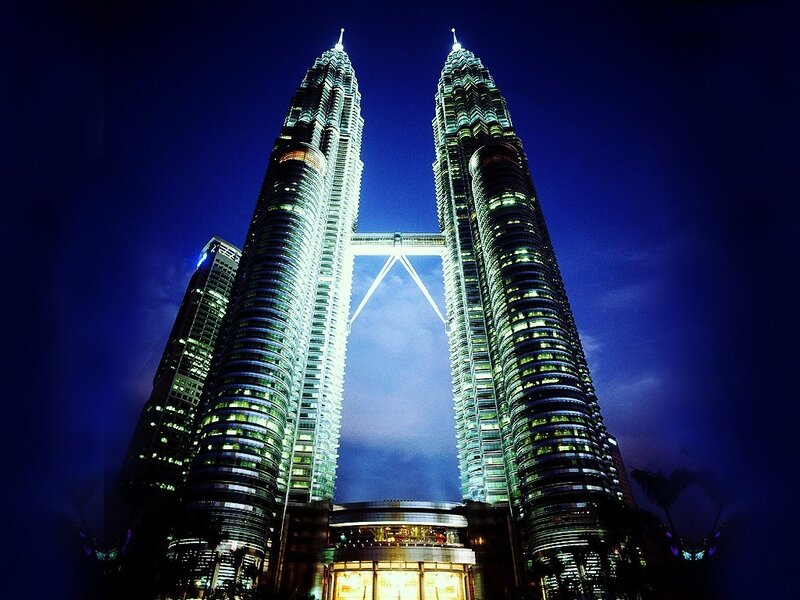 Petronas Twin Towers at night