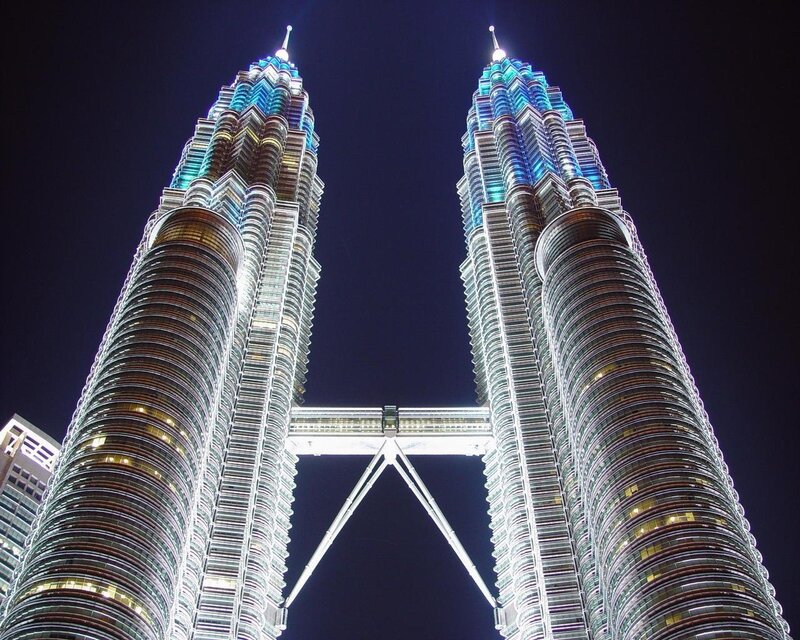 Petronas Twin Towers at night