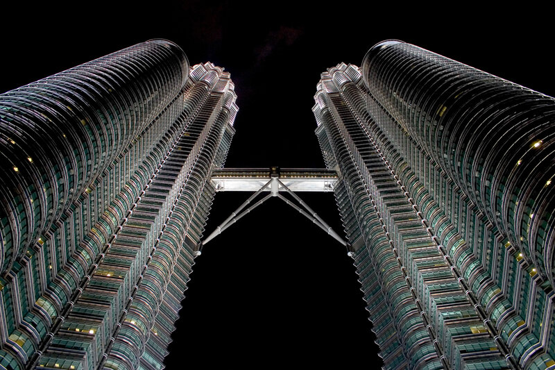 Petronas Twin Towers — Black