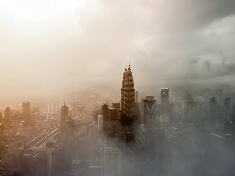 Petronas Twin Towers — Gray