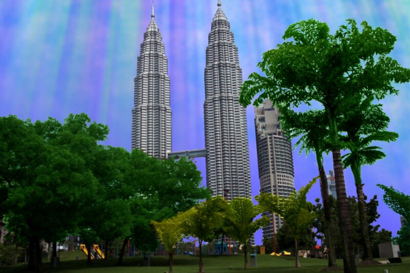 Petronas Twin Towers — Green