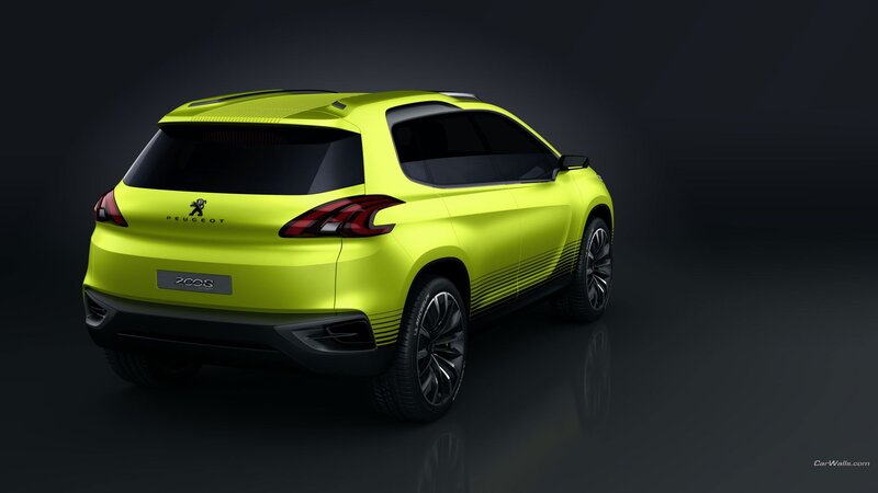 Peugeot 2008 Concept Car — Yellow, Dramatic