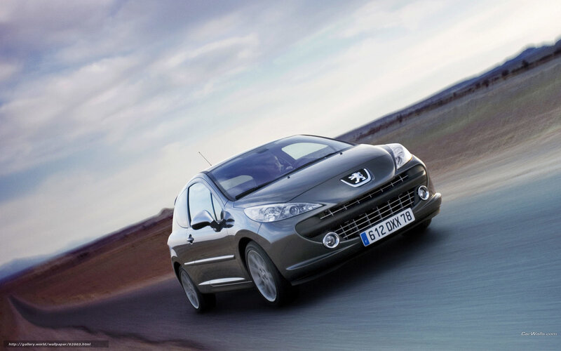 Peugeot 207 in motion