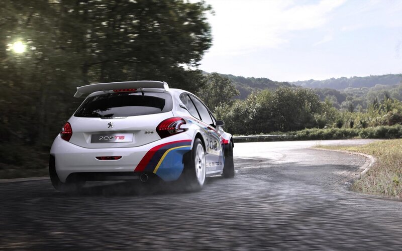 Peugeot 208 T16 rally car