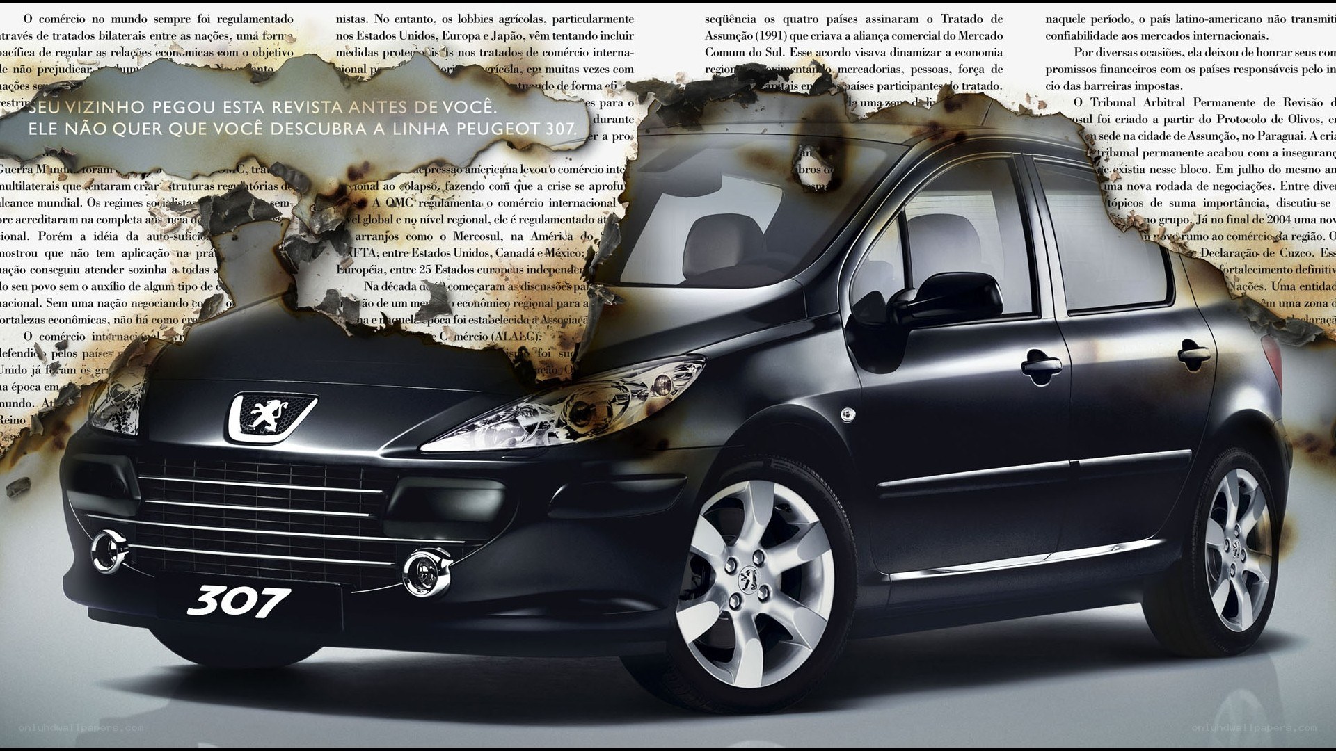 Peugeot 307 car advertisement