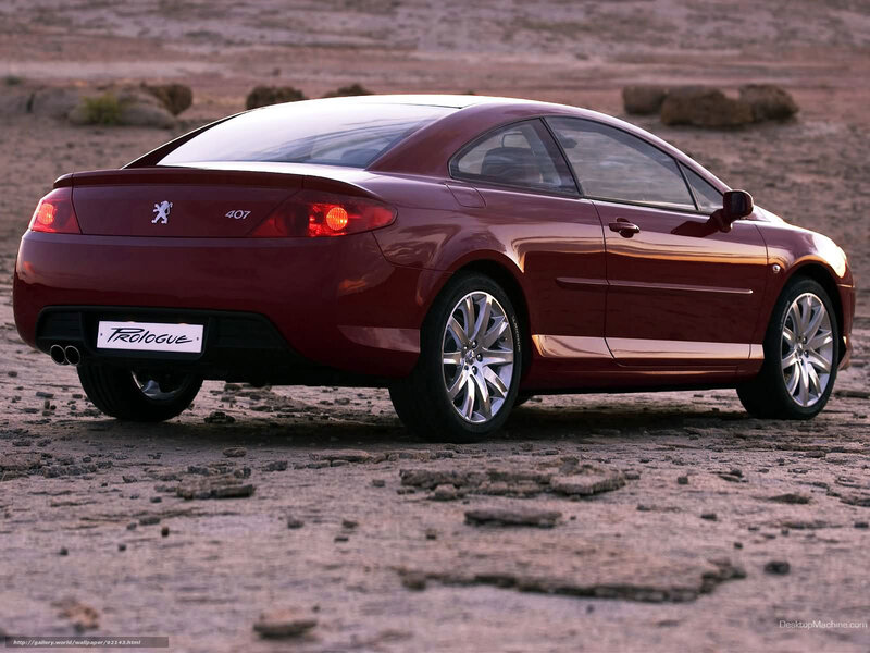 Peugeot 407 Coupé in desert
