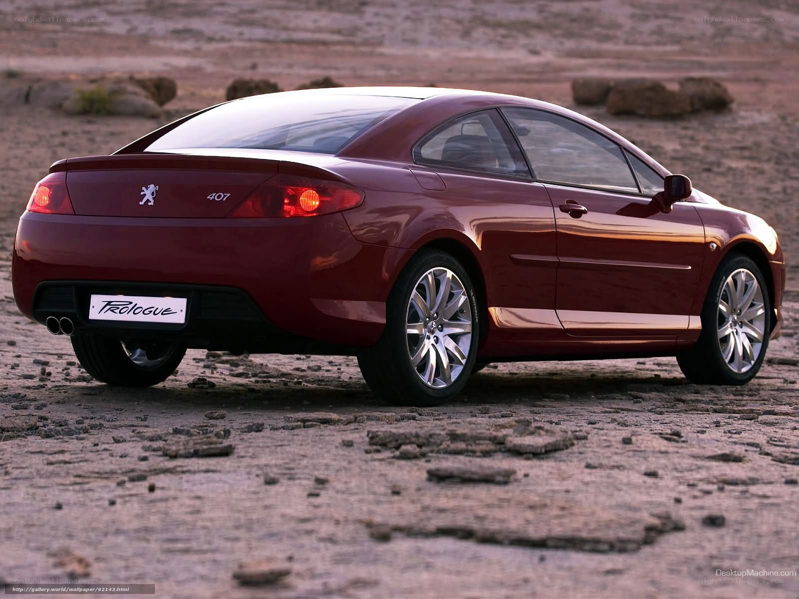 Peugeot 407 Coupé in desert