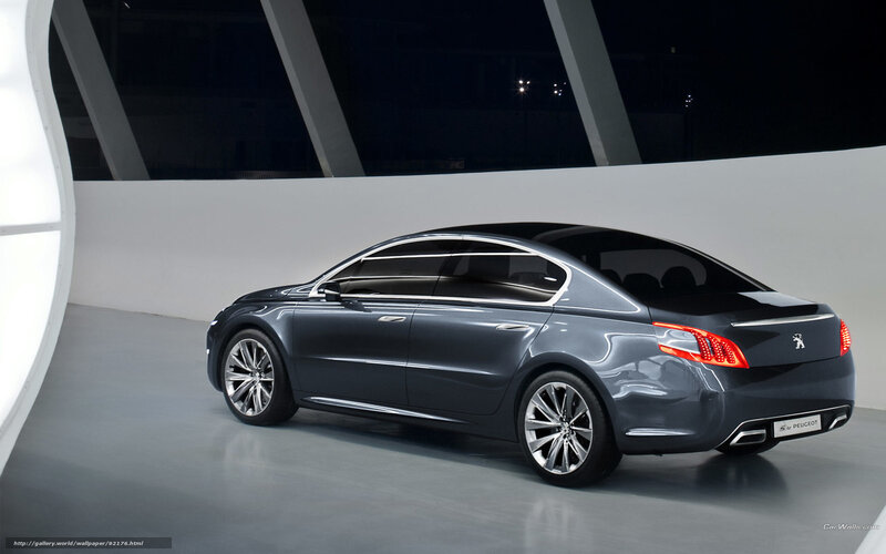 Peugeot 508 Concept Car — Gray, Dramatic, Night
