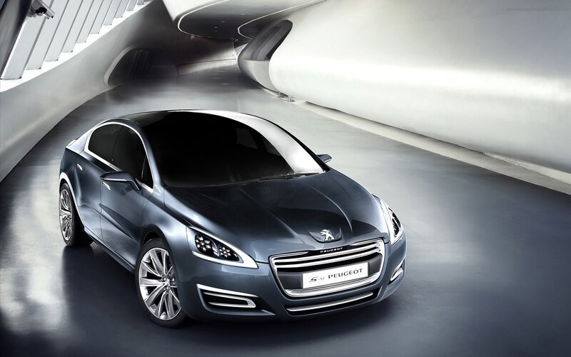 Peugeot 508 Concept Car — Gray, Modern, 3d Render