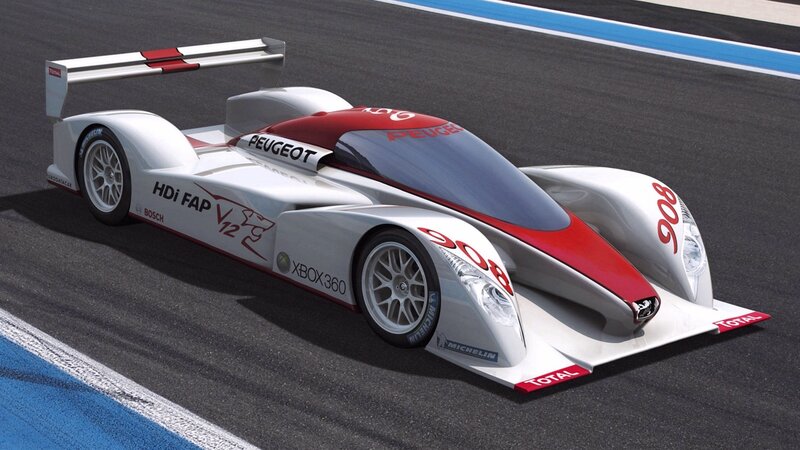 Peugeot 908 race car