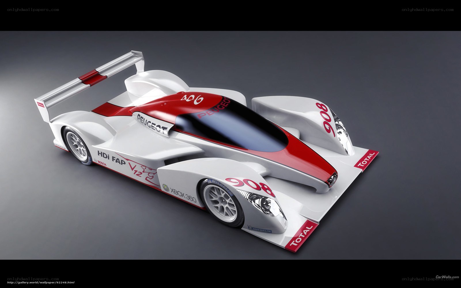 Peugeot 908 race car
