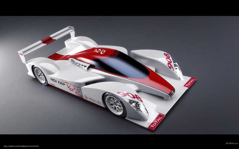 Peugeot 908 Race Car — White, Sleek, Modern
