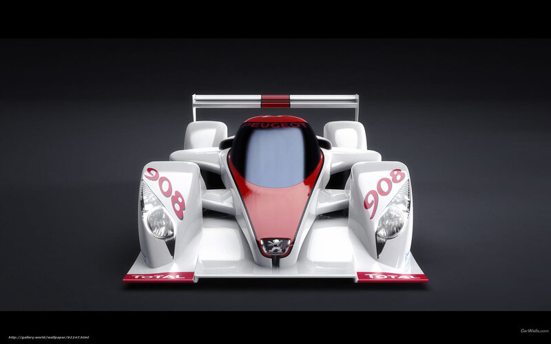 Peugeot 908 Race Car — White