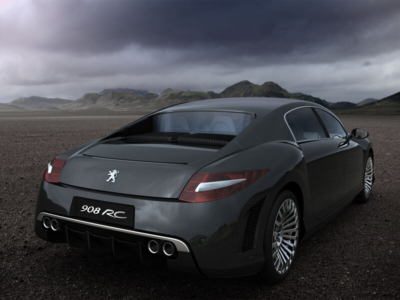 Peugeot 908 RC Concept Car — Gray