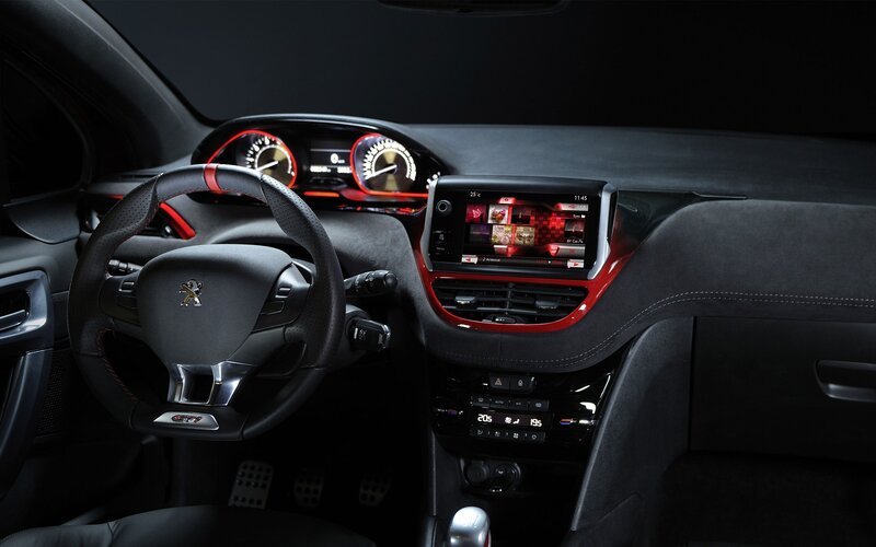 Peugeot Car Interior — Black, Dramatic, Photograph
