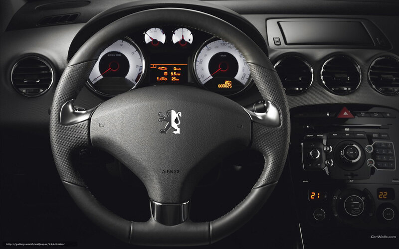 Peugeot Car Interior — Black, Dramatic