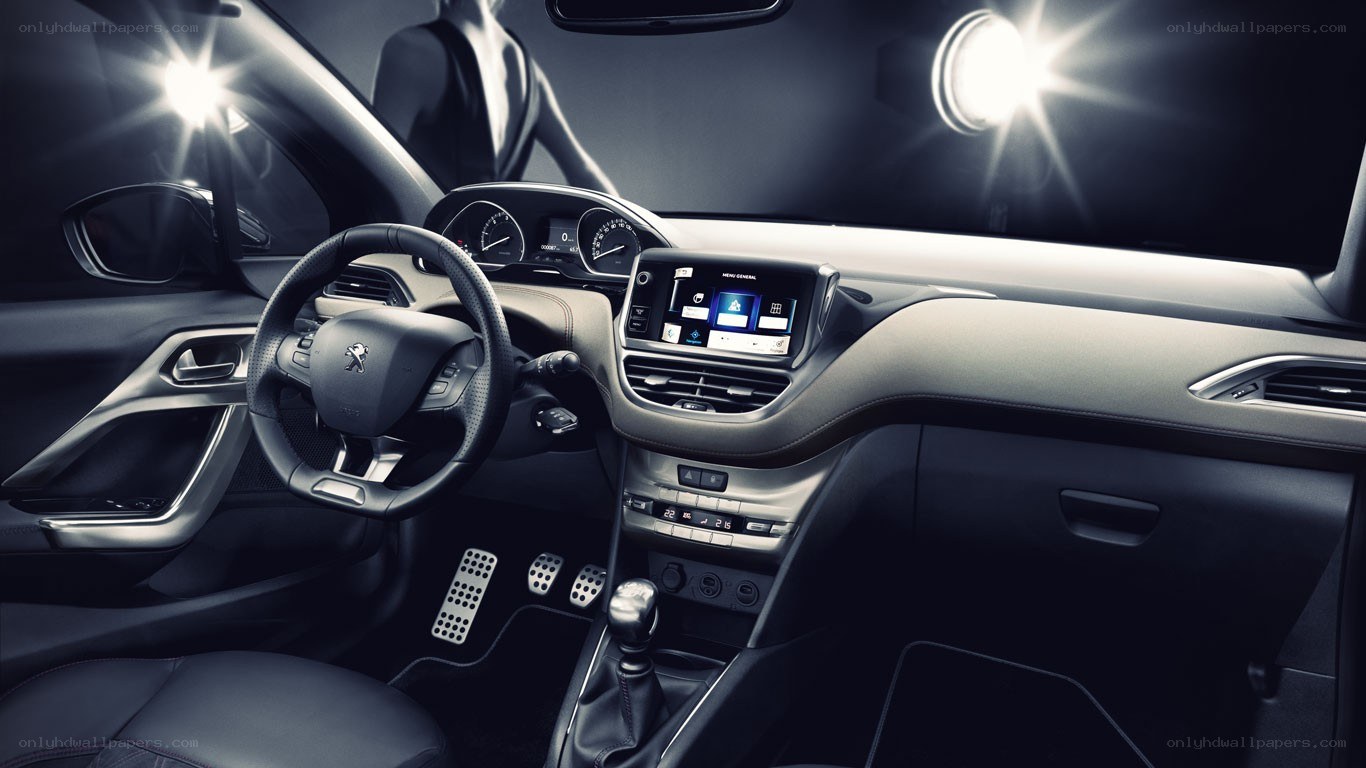 Peugeot car interior dashboard