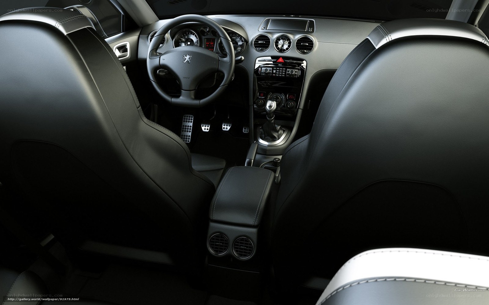 Peugeot car interior dashboard