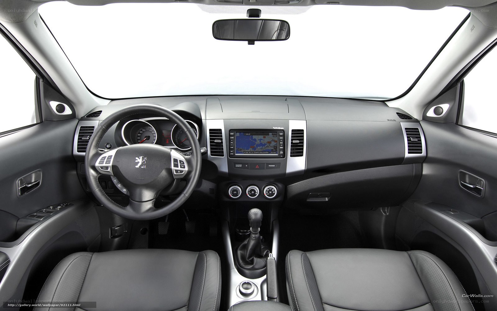 Peugeot car interior dashboard