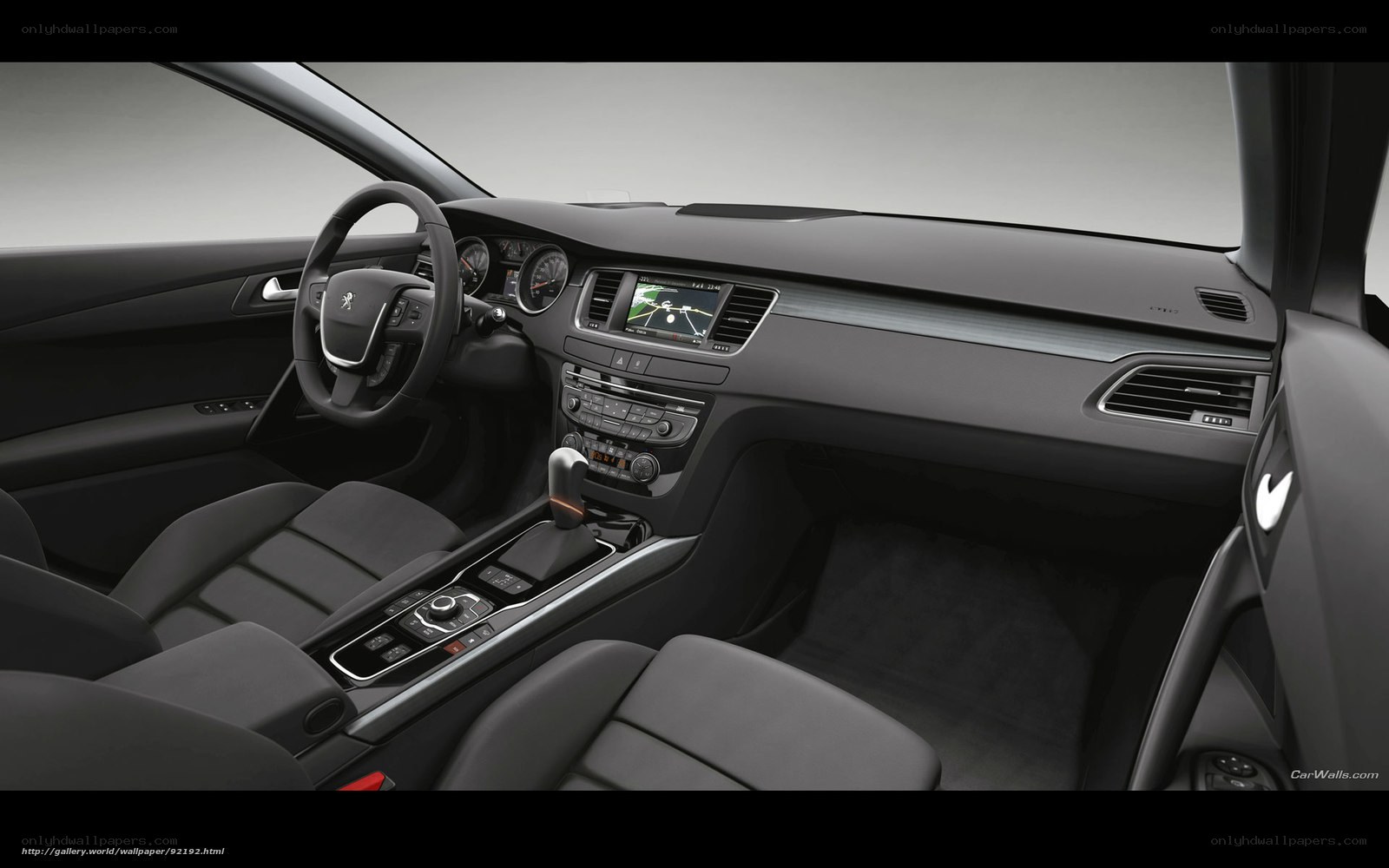 Peugeot car interior dashboard