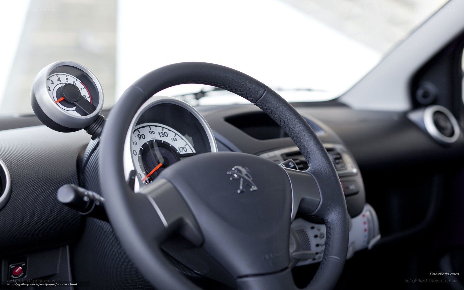 Peugeot car interior dashboard