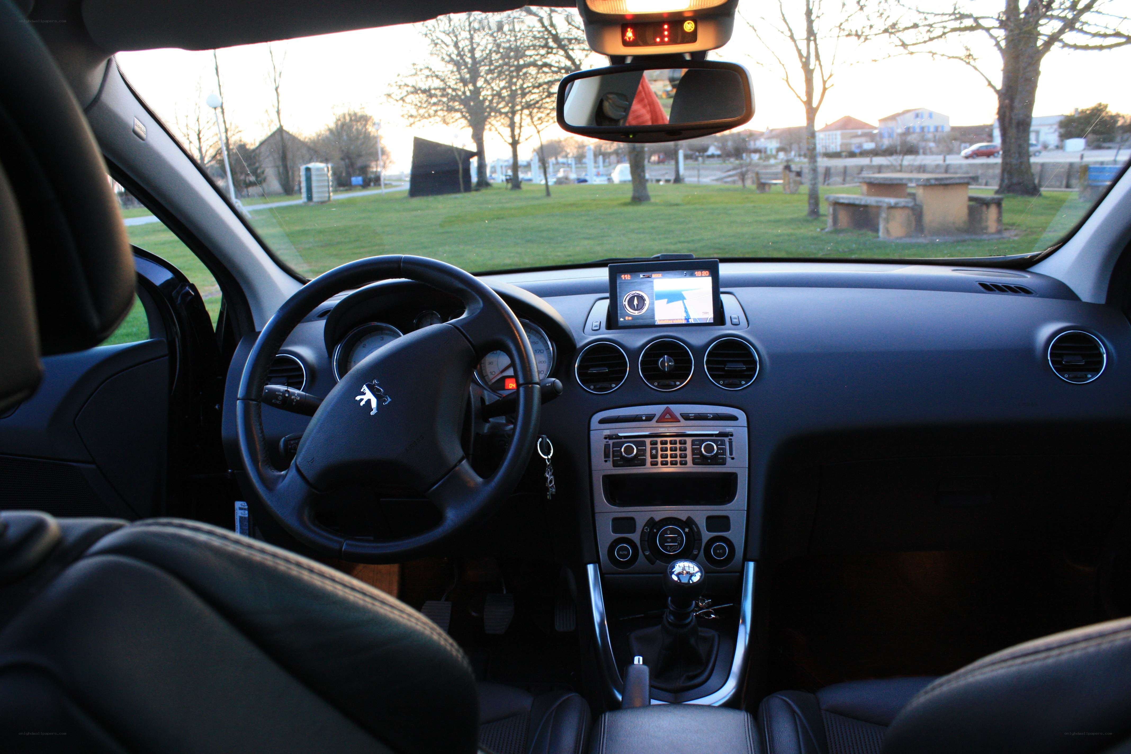 Peugeot car interior view